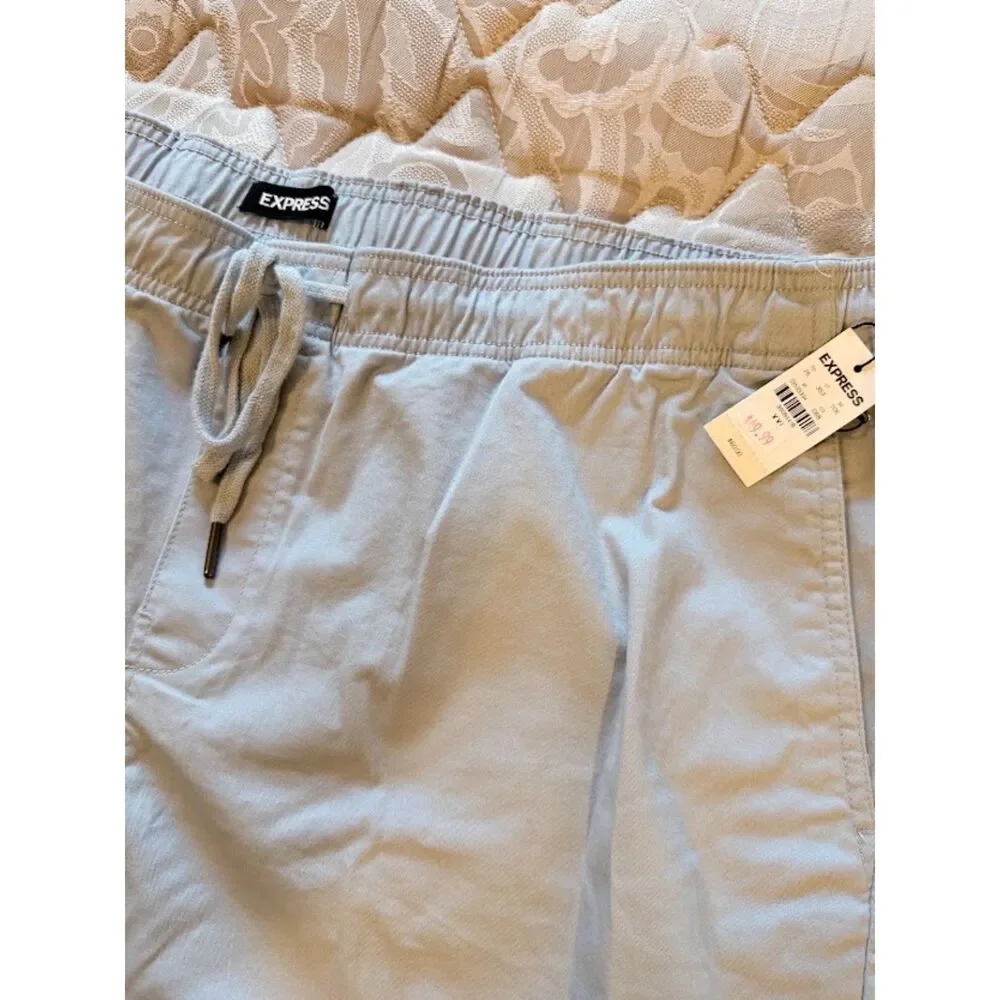 Express Drawstring Shorts XXL – Light Blue NWT Men’s Casual